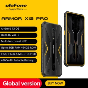 Ulefone Armor X12 Pro Outdoor-Smartphone, wasserdicht, Android 13, 8GB+64GB, 4860mAh, 13MP, 5,45", NFC, 4G