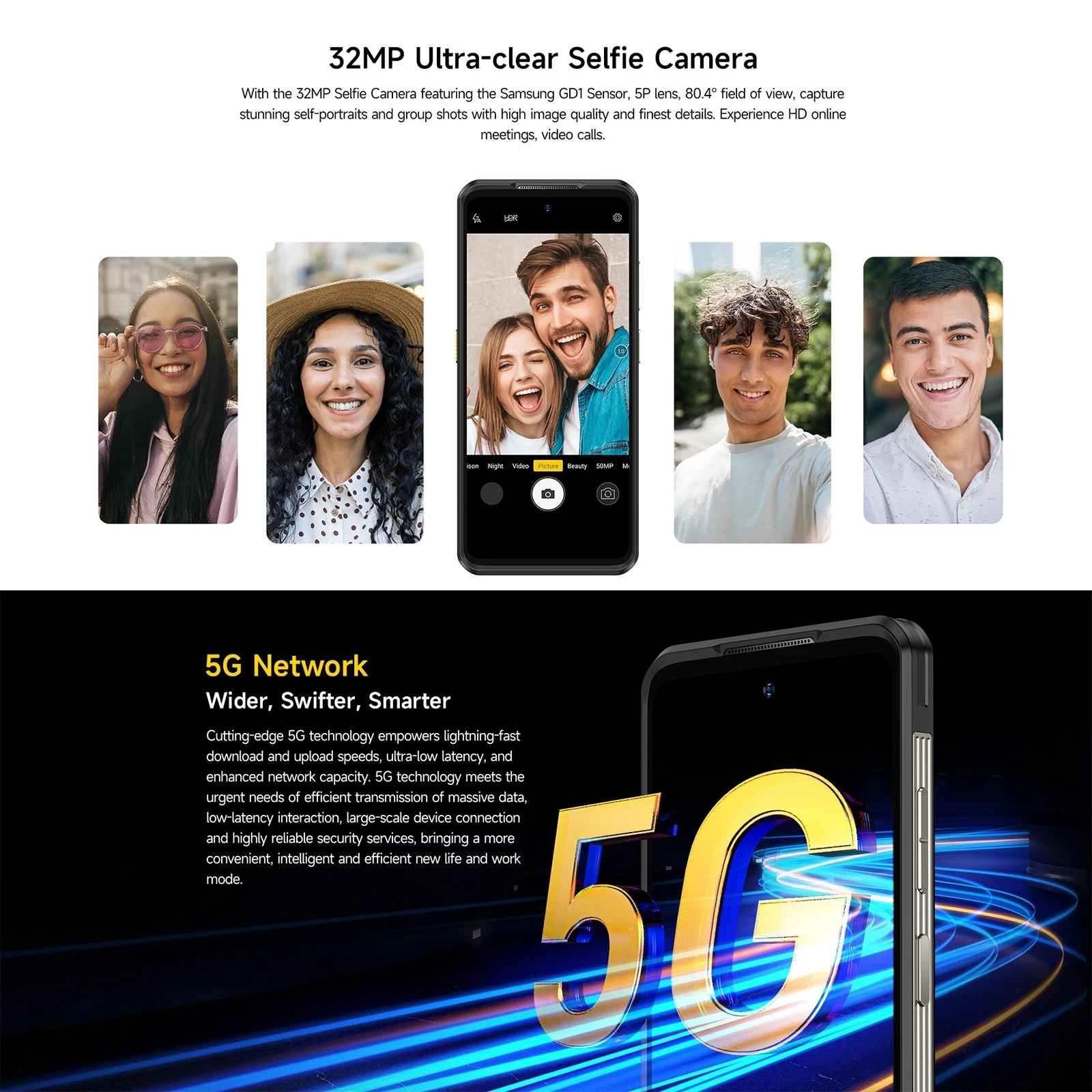 Ulefone Armor 25T Pro 5G – Robustes Smartphone mit Wärmebildkamera, Android 14, Wasserdicht, 6,78" Display – Bild 5