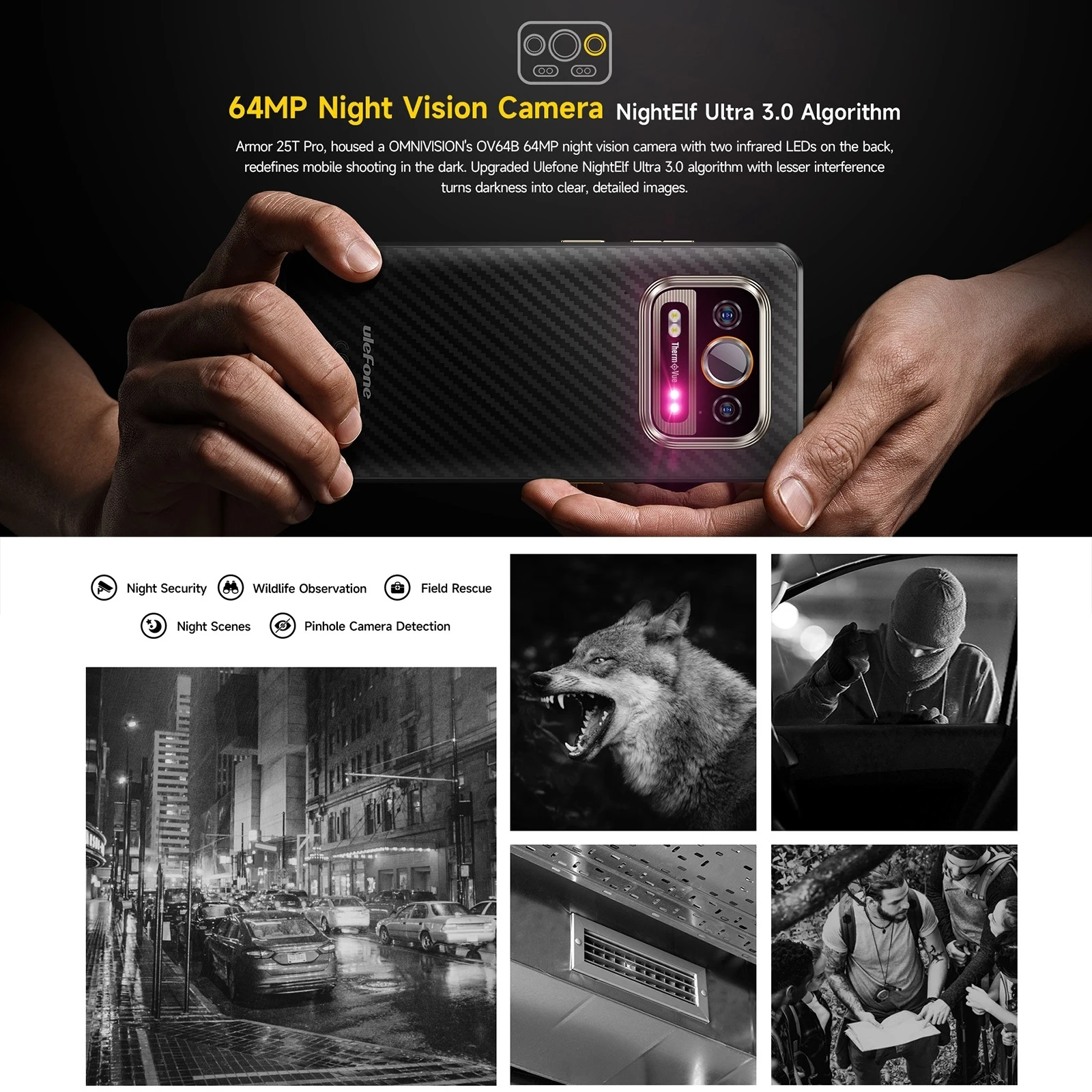 Ulefone Armor 25T Pro 5G – Robustes Smartphone mit Wärmebildkamera, Android 14, Wasserdicht, 6,78" Display – Bild 4