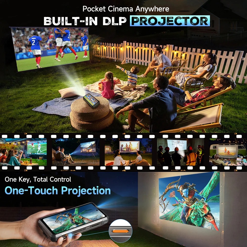 Ulefone Armor 34 Pro 5G – Outdoor-Smartphone, 25500mAh Akku, Projektor, 6,95″ 120Hz – Bild 2